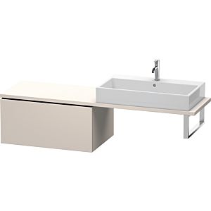 Duravit L-Cube Unterschrank LC583409191 82 x 54,7 cm, taupe matt, für Konsole, 1 Auszug