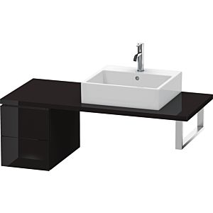 Duravit L-Cube base cabinet LC583504040 32 x 54.7 cm, black high gloss, for console, 2 drawers