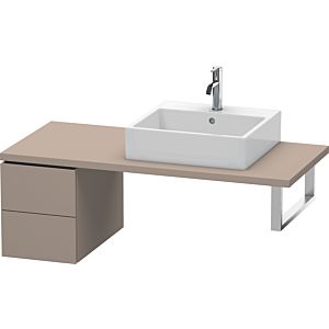 Duravit L-Cube Unterschrank LC583504343 32 x 54,7 cm, basalt matt, für Konsole, 2 Schubkästen