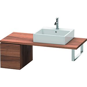 Duravit L-Cube Unterschrank LC583507979 32 x 54,7 cm, nussbaum natur, für Konsole, 2 Schubkästen