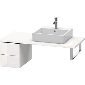 Duravit L-Cube base cabinet LC583508585 32 x 54.7 cm, white high gloss, for console, 2 drawers