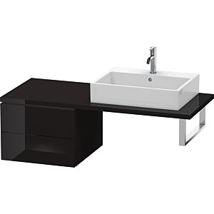 Duravit L-Cube base cabinet LC583704040 52 x 54.7 cm, black high gloss, for console, 2 drawers