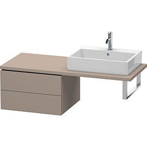 Duravit L-Cube meuble bas LC583804343 62 x 54,7 cm, basalte mat, pour console, 2 tiroirs