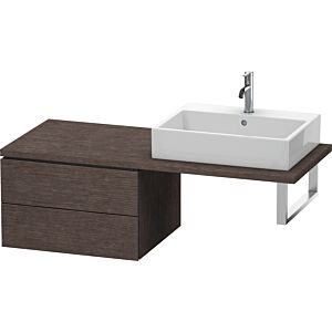 Duravit L-Cube meuble bas LC583807272 62 x 54,7 cm, chêne foncé brossé, pour console, 2 tiroirs