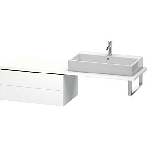 Duravit L-Cube meuble bas LC583901818 82 x 54,7 cm, blanc mat, pour console, 2 tiroirs