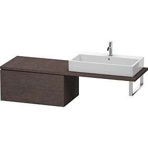 Duravit L-Cube Unterschrank LC583907272 82 x 54,7 cm, eiche dunkel gebürstet, für Konsole, 2 Schubkästen