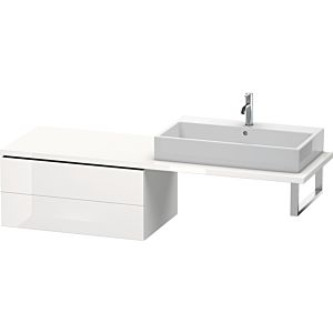 Duravit L-Cube base cabinet LC583908585 82 x 54.7 cm, white high gloss, for console, 2 drawers