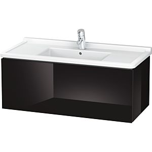 L-Cube Duravit vasque LC616604040 102 x 46,9 cm, noir brillant, 2000 coulissant, suspendu