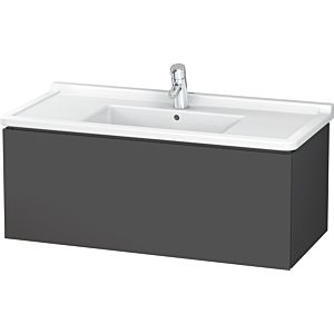 Duravit L-Cube Waschtisch-Unterschrank LC616604949 102 x 46,9 cm, graphit matt, 1 Auszug, wandhängend