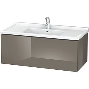 Duravit L-Cube Waschtisch-Unterschrank LC616608989 102 x 46,9 cm, flannel grey hochglanz, 1 Auszug, wandhängend