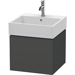 Duravit L-Cube Waschtisch-Unterschrank LC617404949 48,4 x 45,9 cm, graphit matt, 1 Auszug, wandhängend