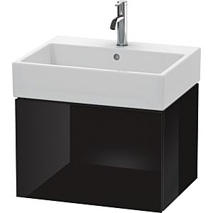 Duravit L-Cube vanity unit LC617504040 58.4x 45.9 cm, black high gloss, 2000 pull-out, wall-hung