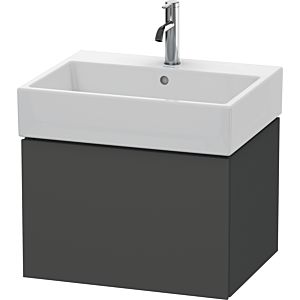 Duravit L-Cube vanity unit LC617504949 58.4x 45.9 cm, graphite matt, 2000 pull-out, wall-hung