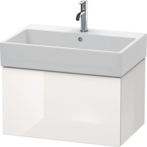 Duravit L-Cube Waschtisch-Unterschrank LC617602222 68,4 x 45,9 cm, weiß hochglanz, 1 Auszug, wandhängend