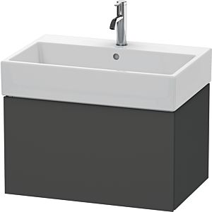 Duravit L-Cube Waschtisch-Unterschrank LC617604949 68,4 x 45,9 cm, graphit matt, 1 Auszug, wandhängend