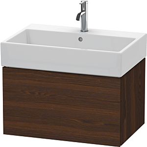 Duravit L-Cube Waschtisch-Unterschrank LC617606969 68,4 x 45,9 cm, nussbaum gebürstet, 1 Auszug, wandhängend