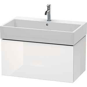 Duravit L-Cube vanity unit LC617702222 78.4x 45.9 cm, white high gloss, 2000 pull-out, wall-hung