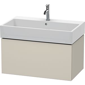 Duravit L-Cube vanity unit LC617709090 78.4x 45.9 cm, flannel gray silk matt, 2000 pull-out, wall-hung