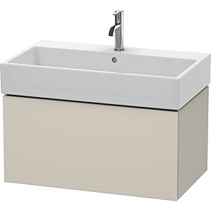 Duravit L-Cube vanity unit LC617709191 78.4x 45.9 cm, matt taupe, 2000 pull-out, wall-hung