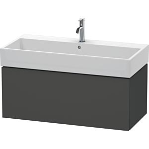 Duravit L-Cube vanity unit LC617804949 98.4x 45.9 cm, graphite matt, 2000 pull-out, wall-hung