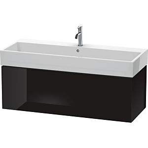 Duravit L-Cube vanity unit LC617904040 118.4x 45.9 cm, black high gloss, 2000 pull-out, wall-hung