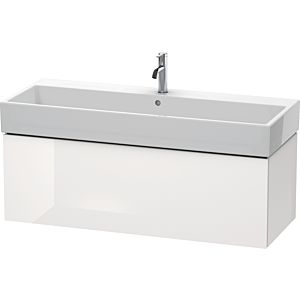 L-Cube Duravit vasque LC617908585 118,4x 45,9 cm, blanc brillant, 2000 coulissant, suspendu