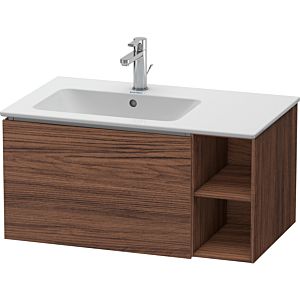 Duravit L-Cube vanity unit LC619102121 82x48.1x40cm, 1 drawer, basin left, dark walnut