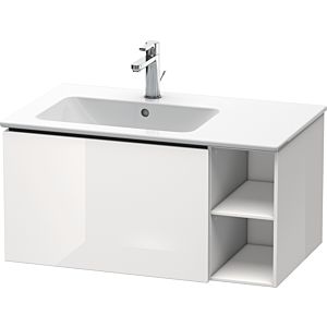 Duravit L-Cube meuble sous-vasque LC619102222 82x48,1x40cm, 1 tiroir, vasque à gauche, blanc brillant