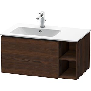 Duravit L-Cube meuble sous-vasque LC619106969 82x48,1x40cm, 1 tiroir, vasque à gauche, noyer brossé