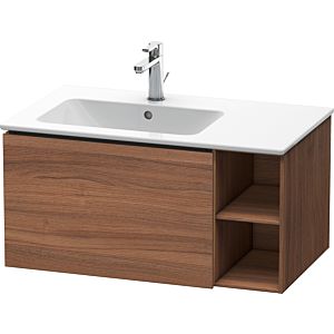 Duravit L-Cube vanity unit LC619107979 82x48.1x40cm, 1 drawer, basin left, natural walnut