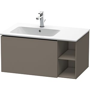 Duravit L-Cube meuble sous-vasque LC619109090 82x48,1x40cm, 1 tiroir, vasque à gauche, gris flanelle satiné mat