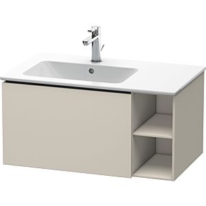 Duravit L-Cube vanity unit LC619109191 82x48.1x40cm, 1 drawer, basin left, taupe matt