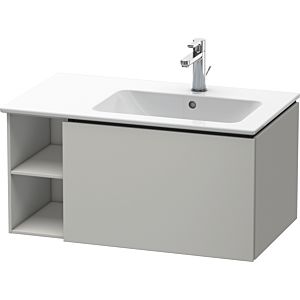 Duravit L-Cube vanity unit LC619200707 82x48.1x40cm, 1 drawer, basin on the right, concrete gray matt