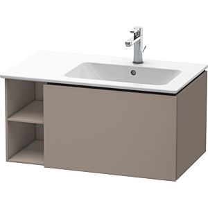 Duravit L-Cube meuble sous-vasque LC619204343 82x48,1x40cm, 1 tiroir, vasque à droite, basalte mat