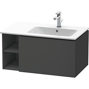 Duravit L-Cube Waschtisch-Unterschrank LC619204949 82x48,1x40cm, 1 Auszug, Becken rechts, graphit matt