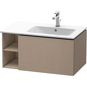 Duravit L-Cube Waschtisch-Unterschrank LC619207575 82x48,1x40cm, 1 Auszug, Becken rechts, leinen