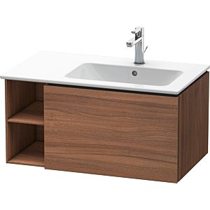 Duravit L-Cube meuble sous-vasque LC619207979 82x48,1x40cm, 1 tiroir, vasque à droite, noyer naturel
