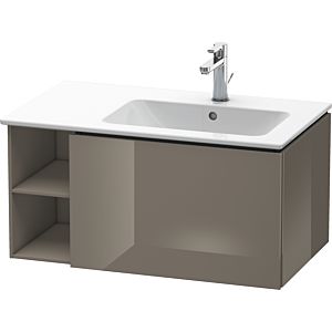 Duravit L-Cube meuble sous-vasque LC619208989 82x48,1x40cm, 1 tiroir, vasque à droite, gris flanelle brillant