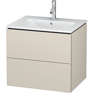 L-Cube Duravit vasque LC624009191 62 x 48, 2000 cm, taupe mat, 2 tiroirs, suspendu