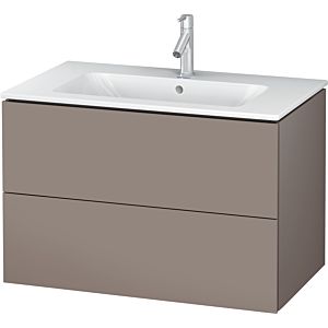 Duravit L-Cube Waschtischunterbau LC624104343 Basalt Matt, 82x55,5x48,1cm, 2 Schubladen