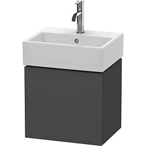 L-Cube Duravit vasque LC6245L4949 43,4x34,1x40cm, suspendu, porte à gauche, graphite mat