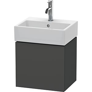 L-Cube Duravit vasque LC6245R4949 43,4x34,1x40cm, suspendu, porte à droite, graphite mat