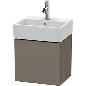 L-Cube Duravit vasque LC6245R9090 43,4x34,1x40cm, suspendu, porte à droite, flanelle gris soie mat