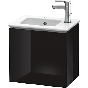 L-Cube Duravit vasque LC6272L4040 42x29,4x40cm, suspendu, porte à gauche, noir brillant