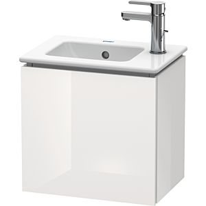 L-Cube Duravit vasque LC6272L8585 42x29,4x40cm, suspendu, porte à gauche, blanc brillant
