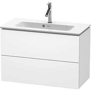 L-Cube Duravit vasque LC625701818 82 x 39, 2000 cm, blanc mat, 2 tiroirs, suspendu