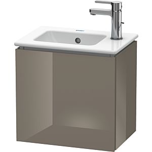 L-Cube Duravit vasque LC6272L8989 42x29,4x40cm, suspendu, porte à gauche, gris flanelle brillant
