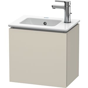L-Cube Duravit vasque LC6272L9191 42x29,4x40cm, suspendu, porte à gauche, taupe mat