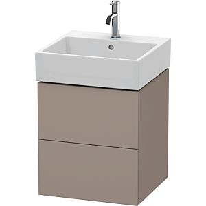 Duravit L-Cube Waschtisch-Unterschrank LC627404343 48,4 x 45,9 cm, basalt matt, 2 Schubkästen, wandhängend