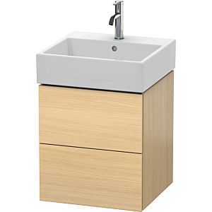 L-Cube Duravit vasque LC627407171 48,4 x 45,9 cm, chêne méditerranéen, 2 tiroirs, suspendu